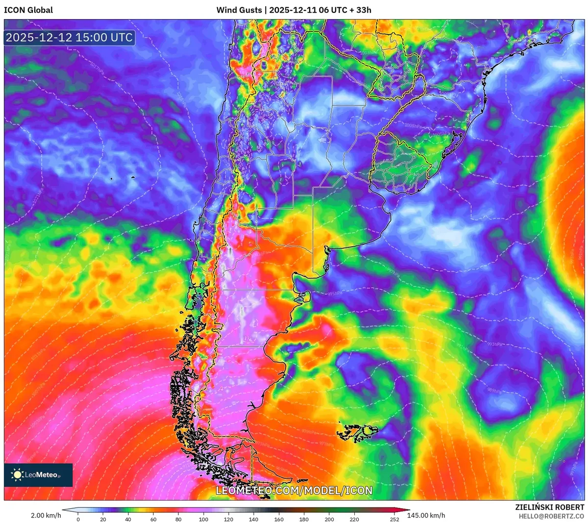 140 km/h Wind Gusts Devastate Argentina on December 12 2025