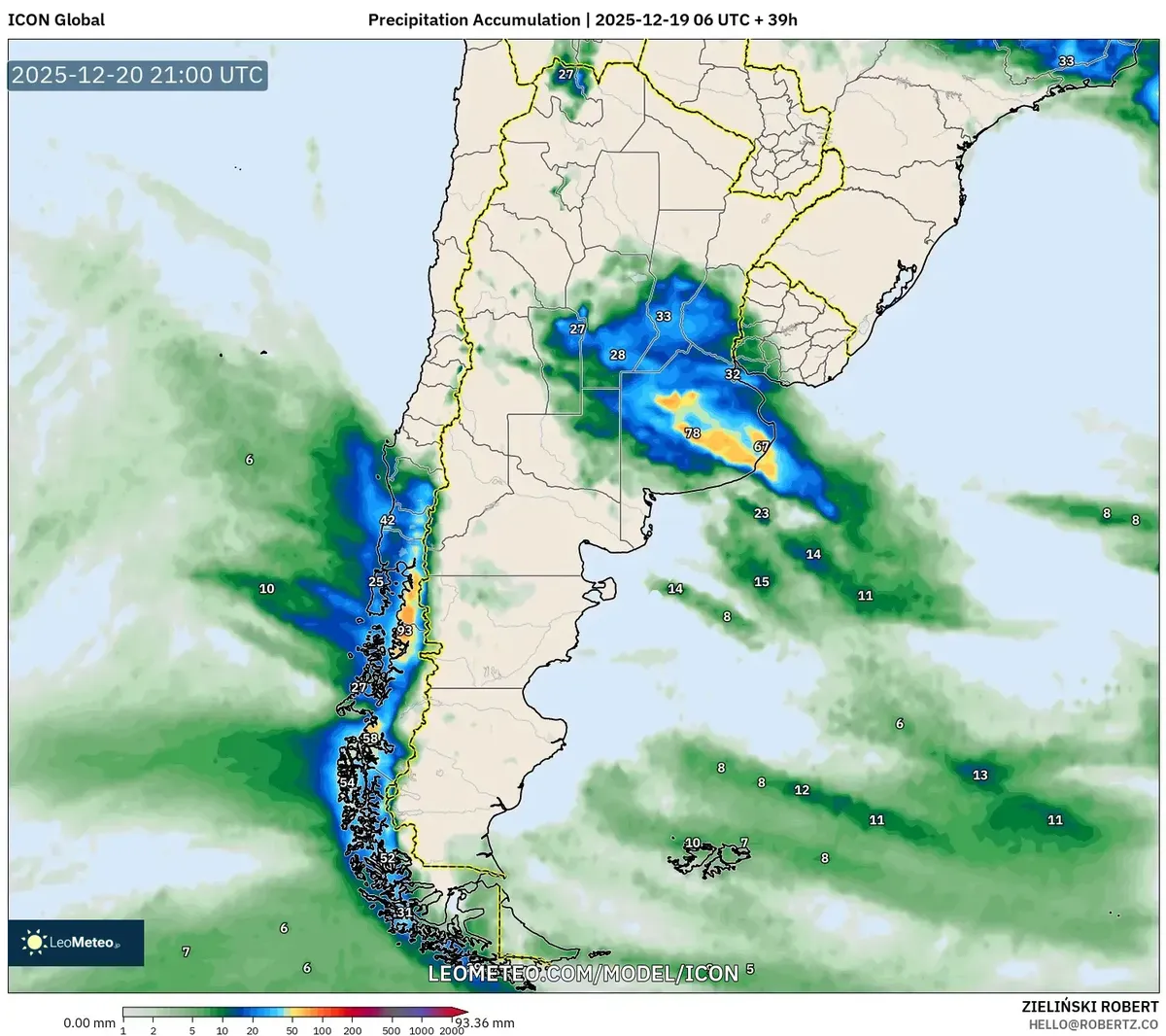 2025-12-19 Argentina Pronóstico de Lluvias Fuertes - Tormentas del Sábado, Vientos Fuertes y Calor Extremo