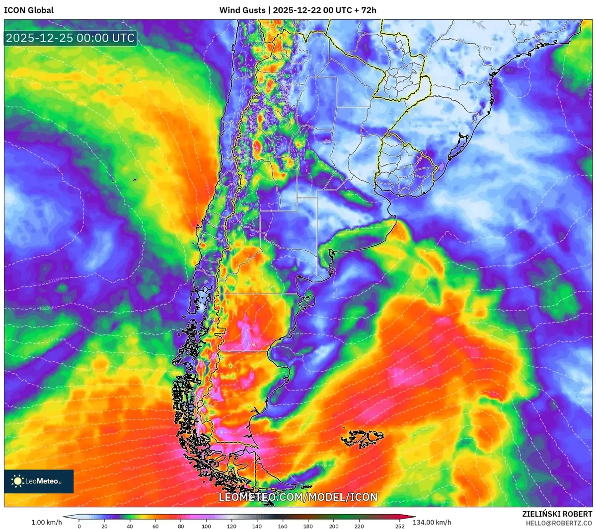 2025-12-24 Argentina miércoles Vientos en Nochebuena