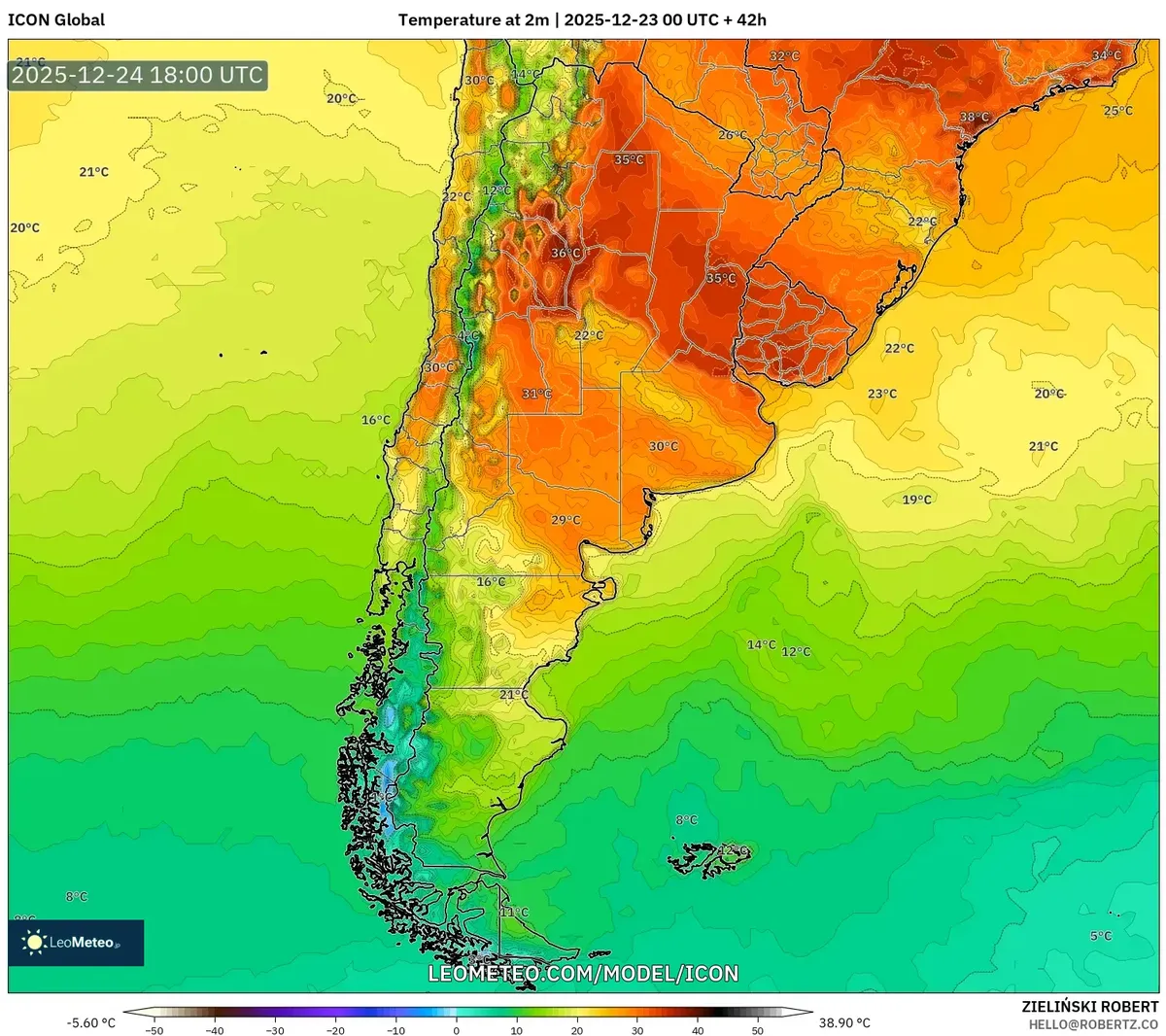 2025-12-23 Pico de calor en Rosario - Pronóstico de 37°C para la víspera de Navidad