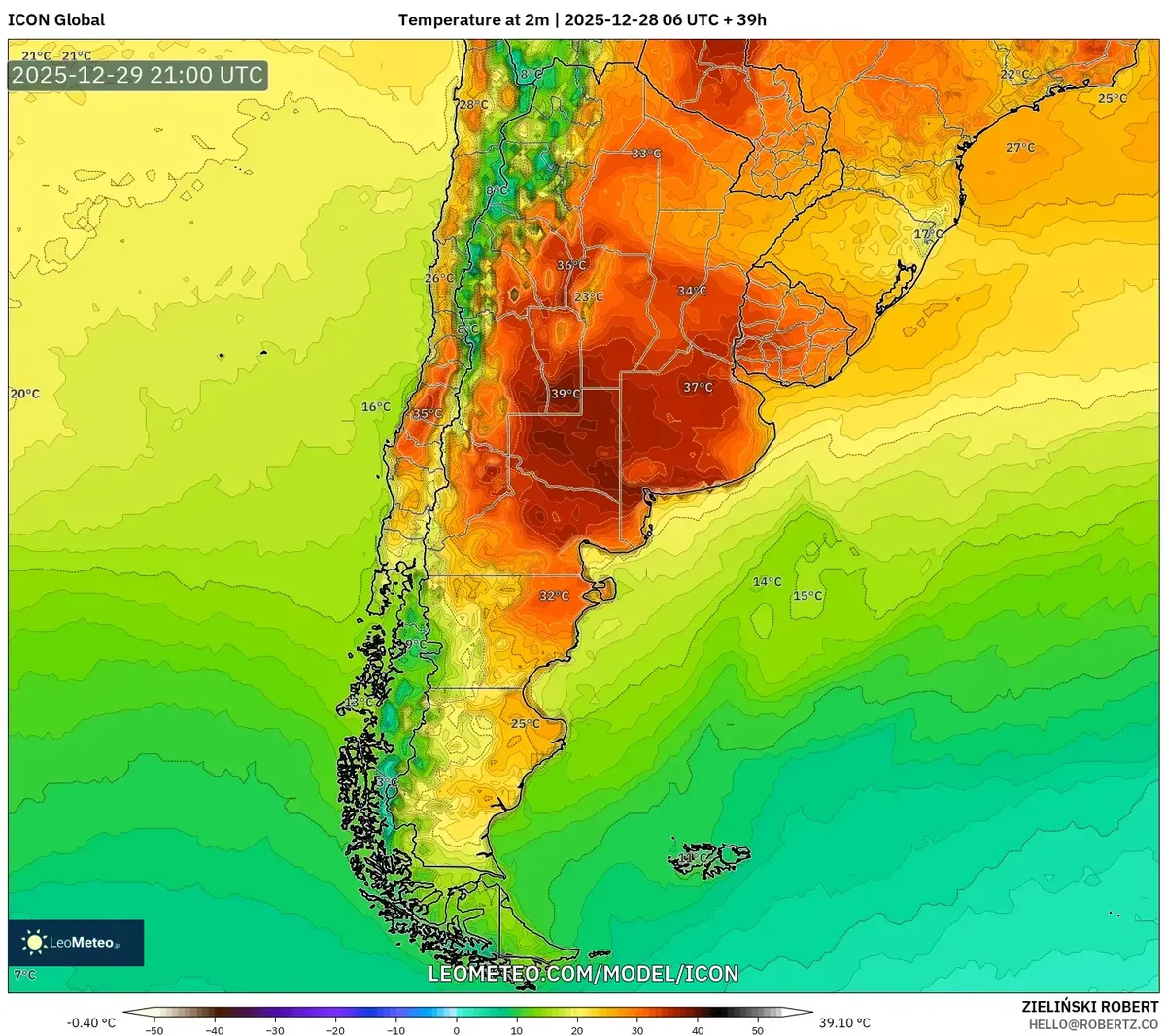 Vientos Fuertes Aullando Sobre los Andes el 29 de dic, 2025