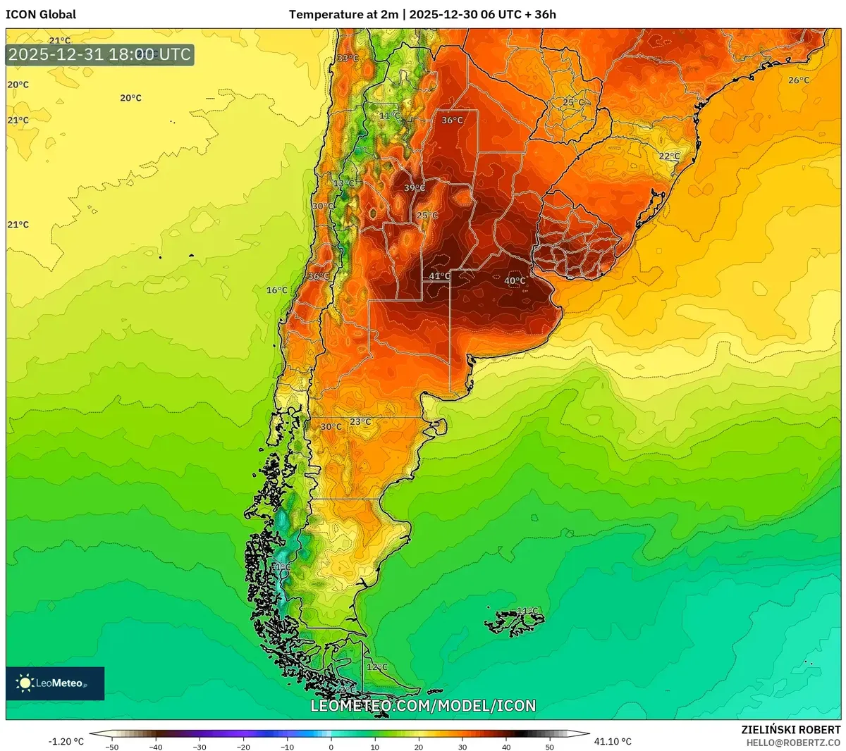 Temperatura récord en Rosario el 31 de dic de 2025