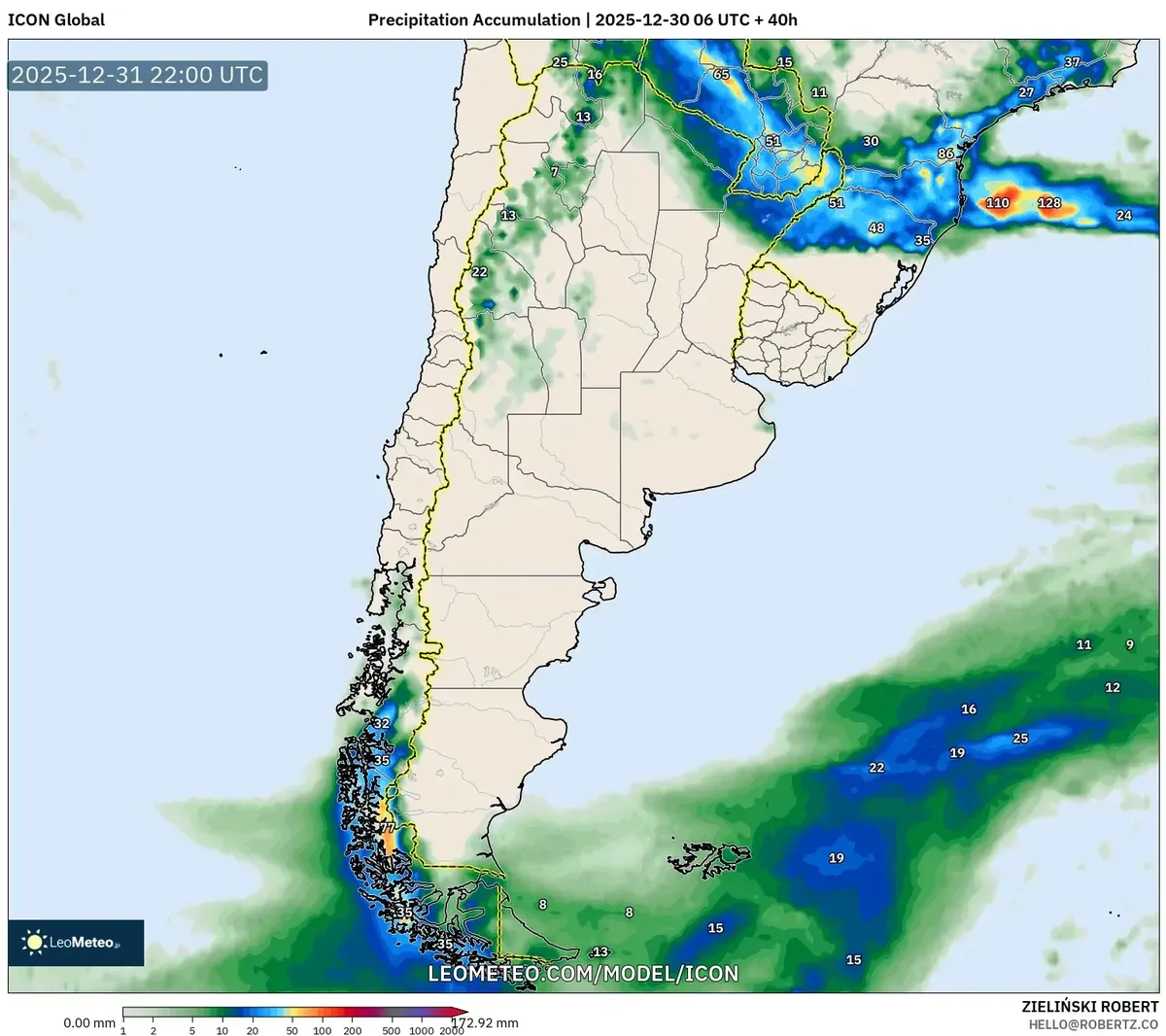 Fuertes lluvias azotan el noroeste de Argentina el 31 de dic 2025