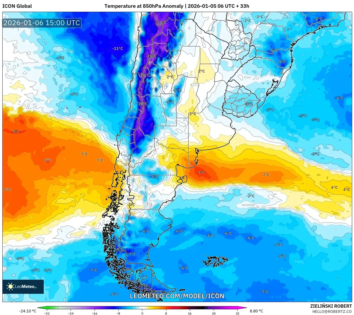 Calor Extremo en Áreas Centrales el 6 de enero de 2026