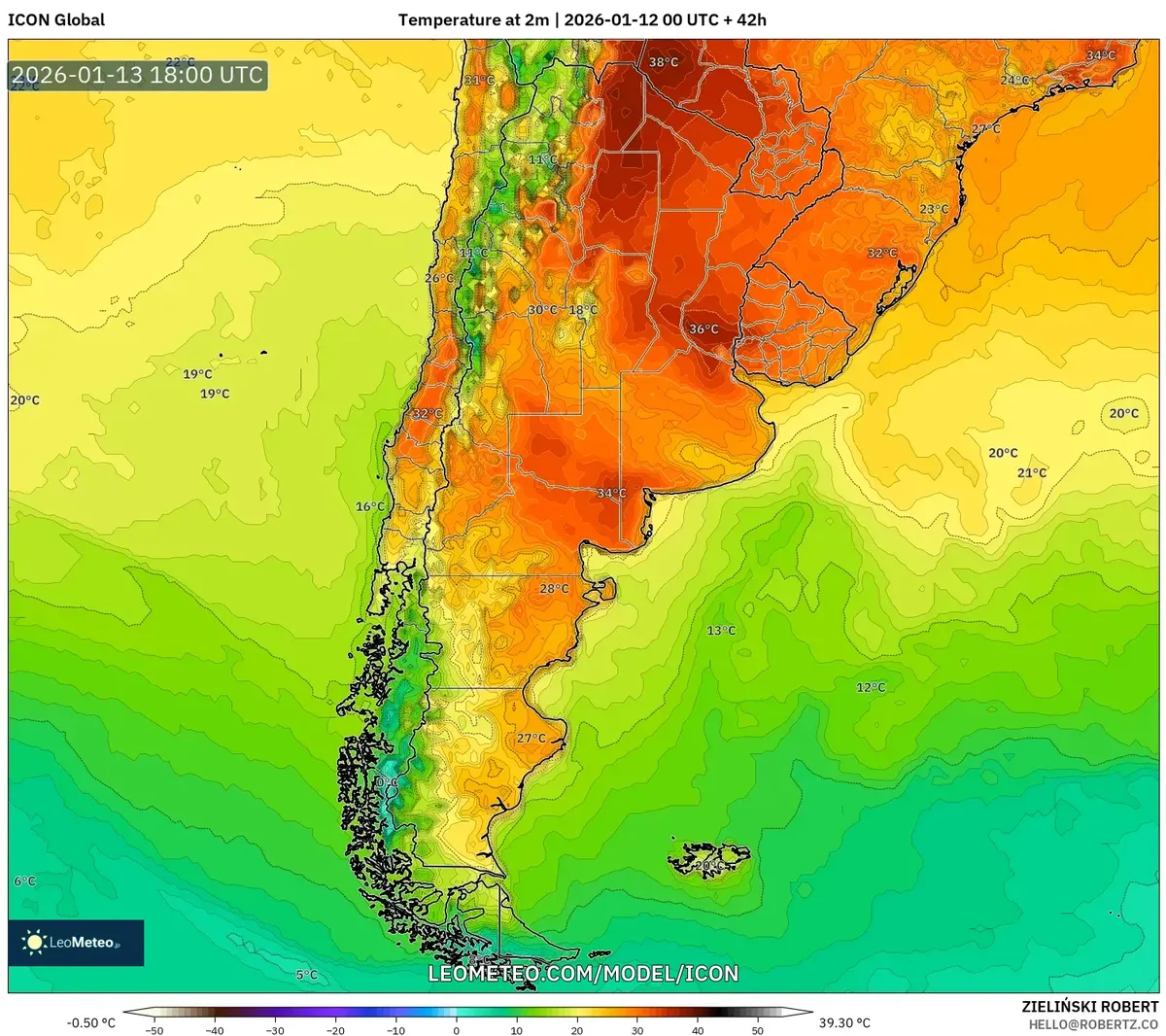 Máximo de calor en Rosario – 13 de enero de 2026