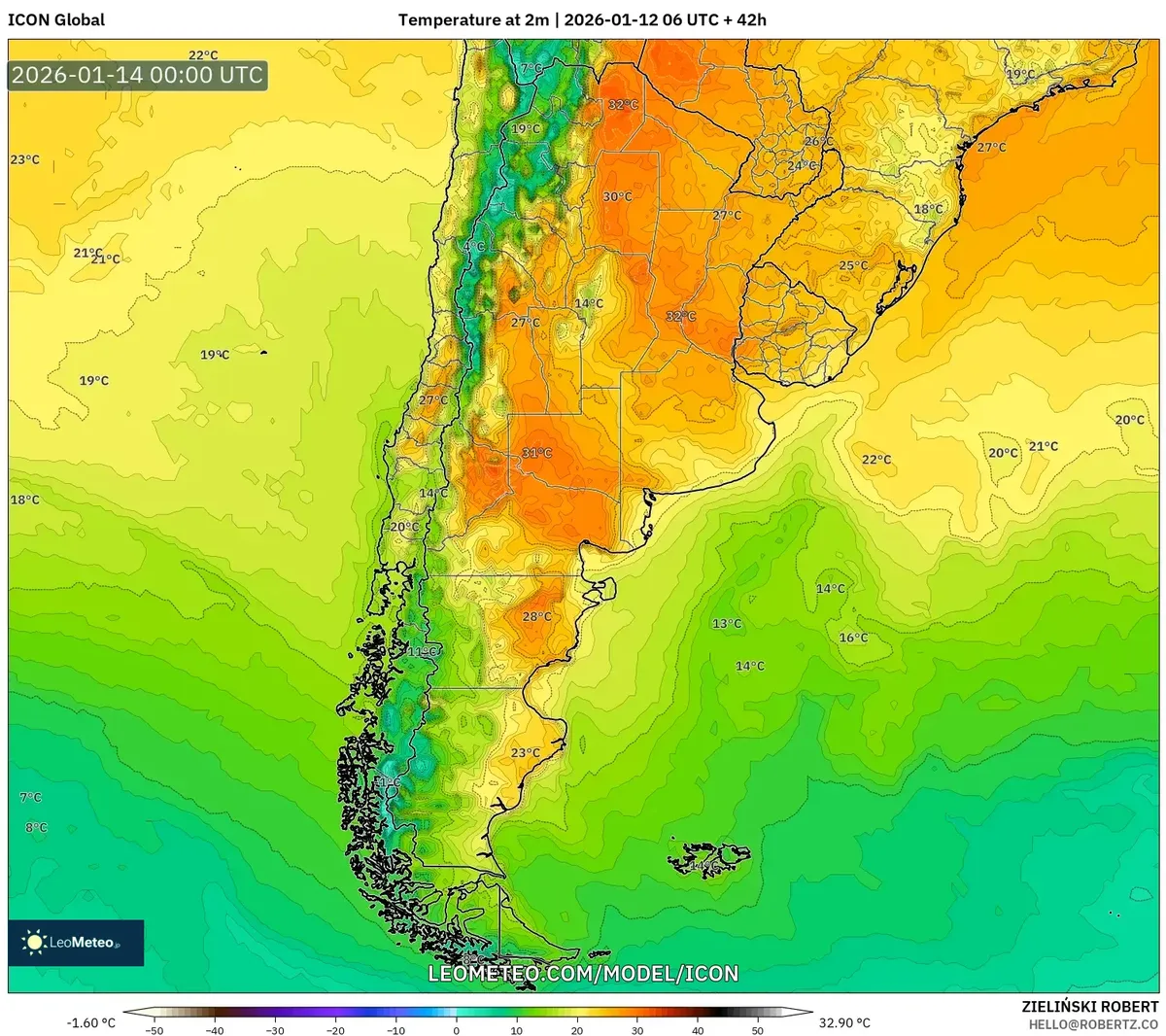 Calor récord en Mendoza – 13 de enero de 2026