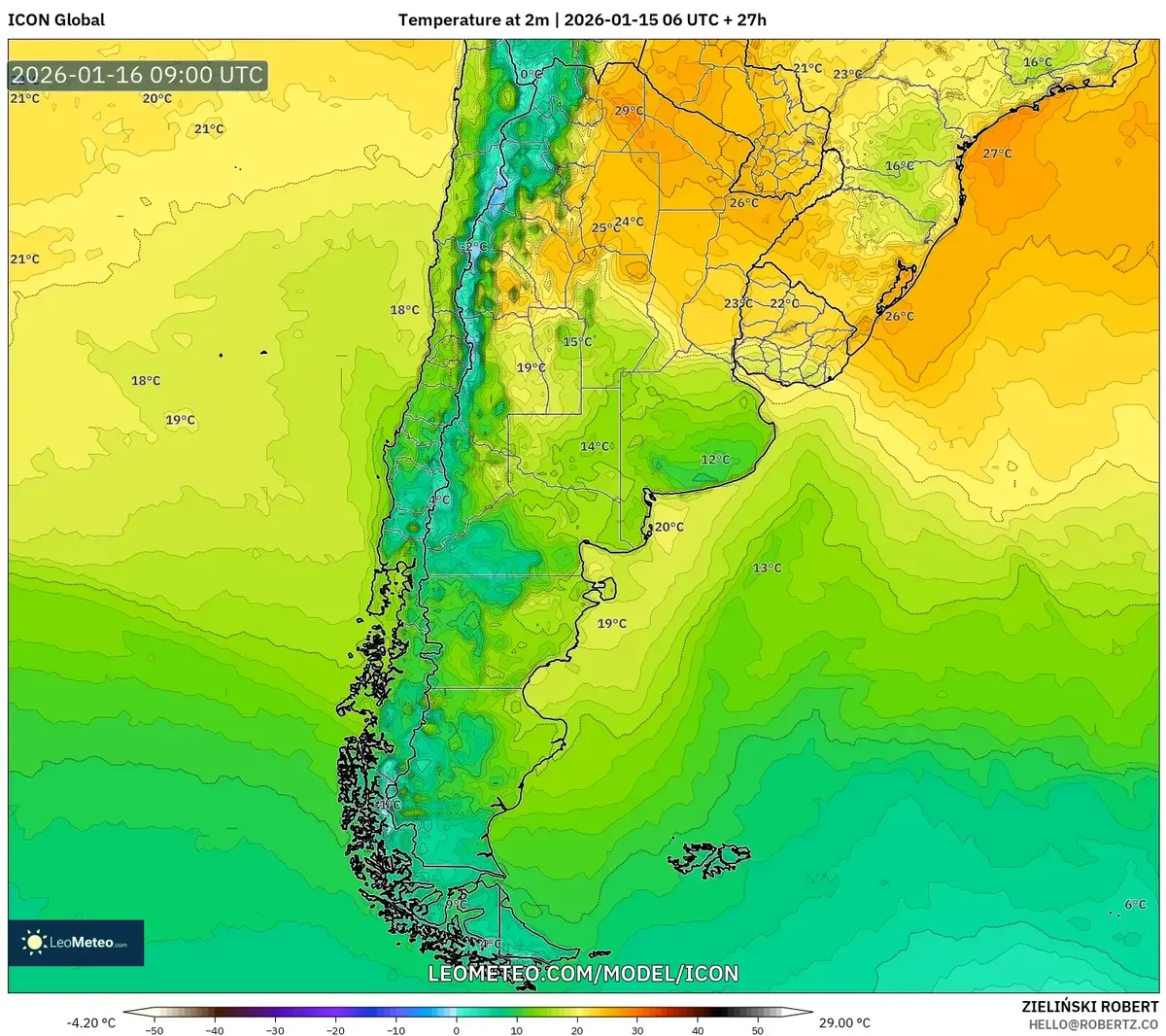 Temperaturas cálidas en la región de Buenos Aires – 16 de enero de 2026