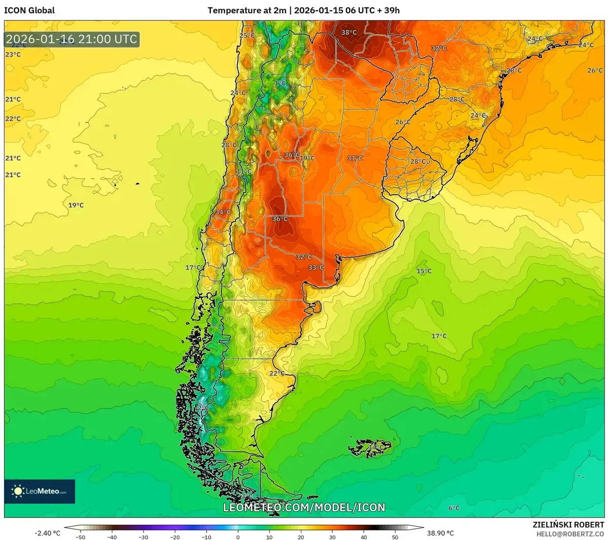 Temperaturas máximas elevadas en Mendoza – 16 de enero de 2026