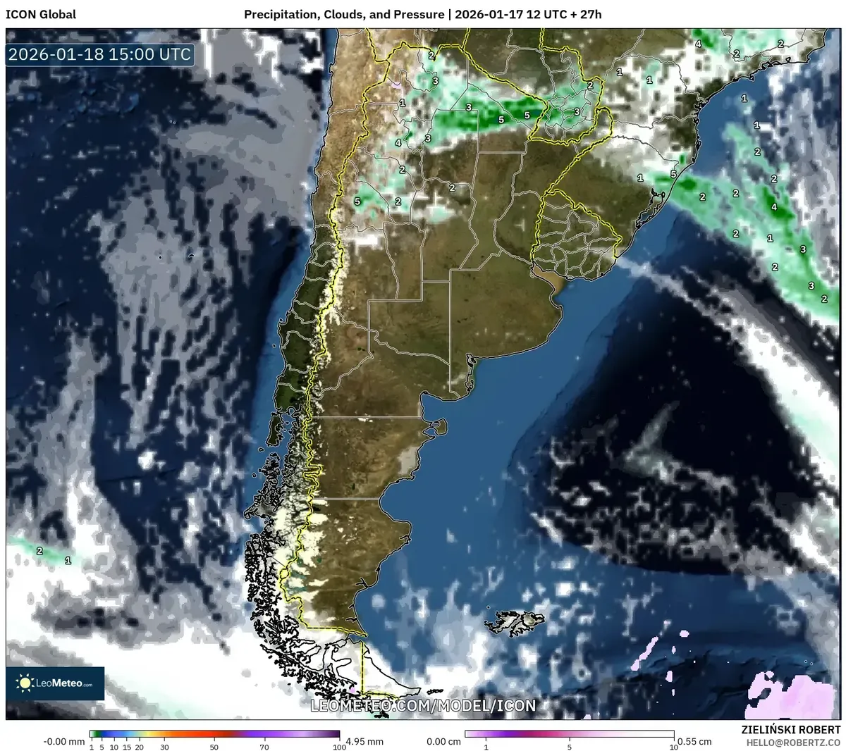 Lluvias intensas en el norte de Argentina – 18 de enero de 2026