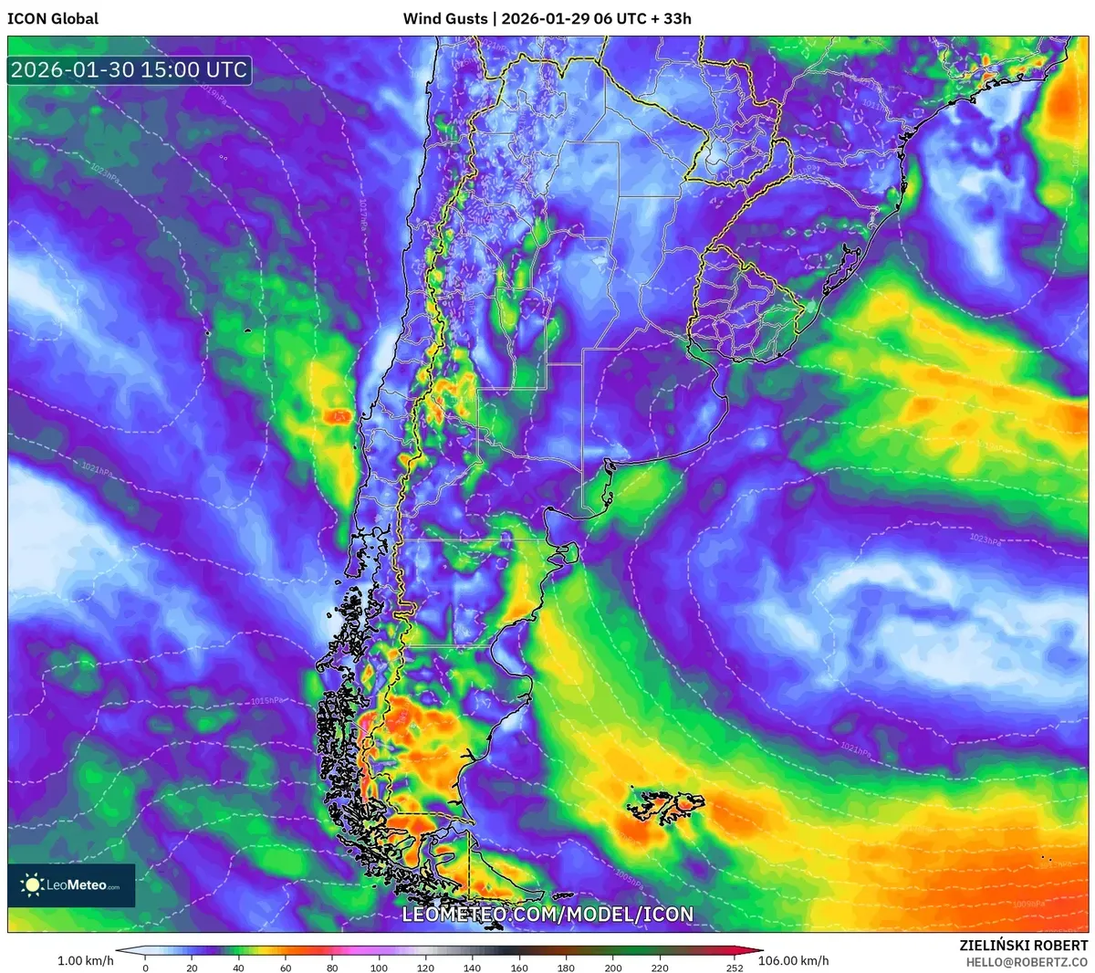 Fuertes ráfagas de viento en Buenos Aires el 30 de enero de 2026