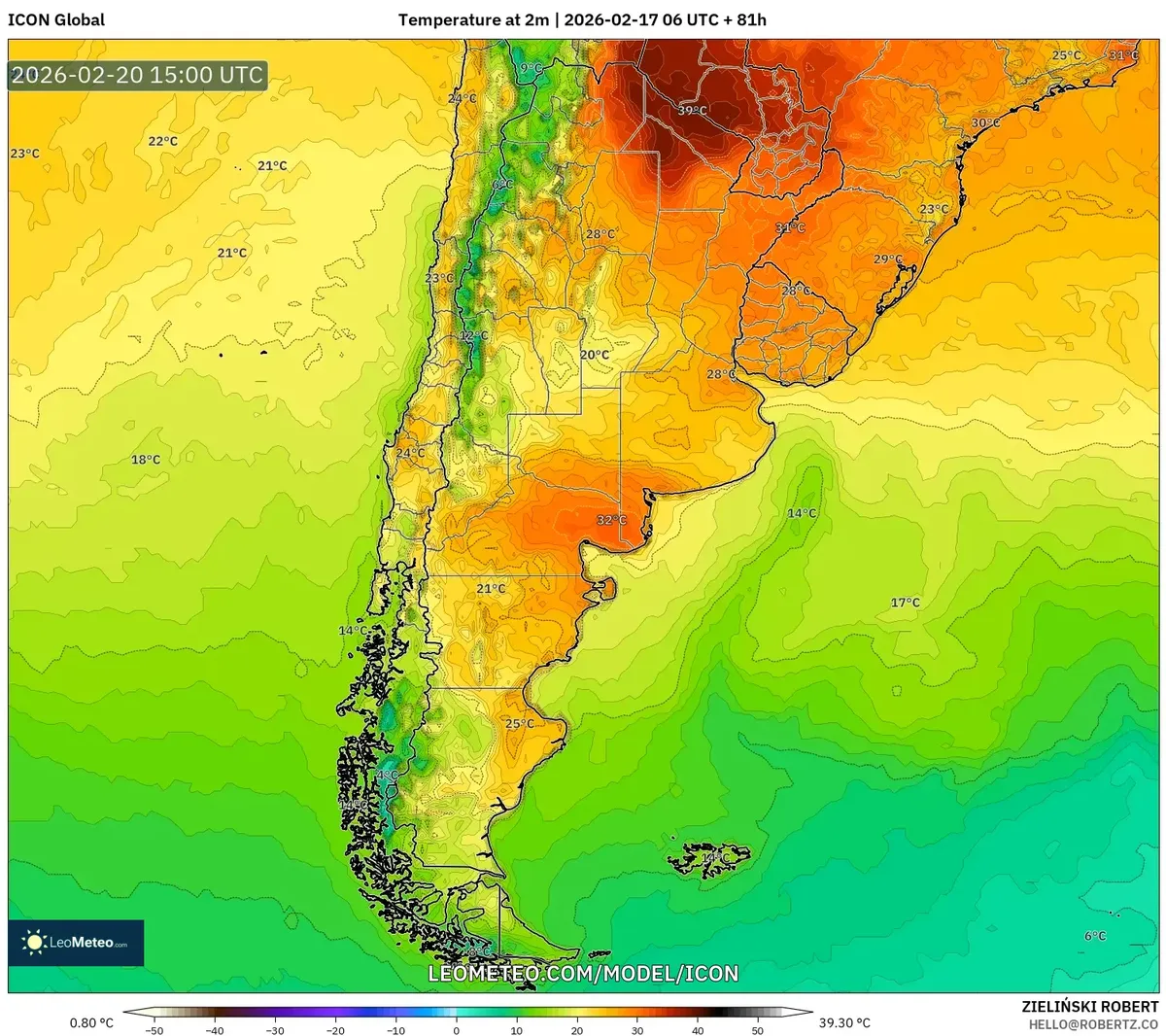 Temperaturas máximas alcanzan 30°C en regiones del norte el 20 de febrero de 2026