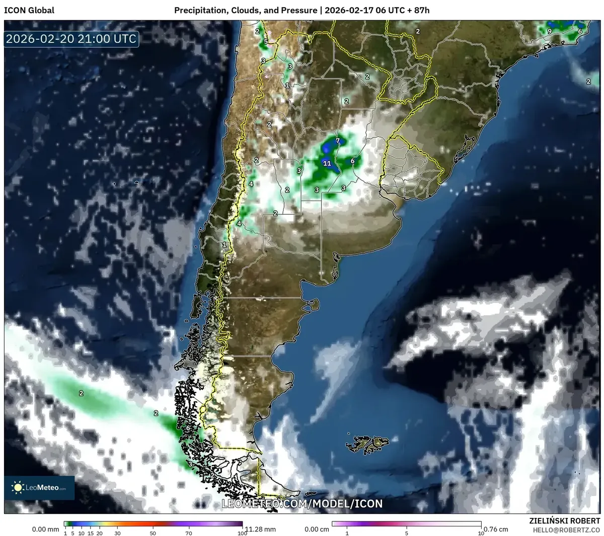 Tormenta con lluvias intensas en Rosario el 20 de febrero de 2026