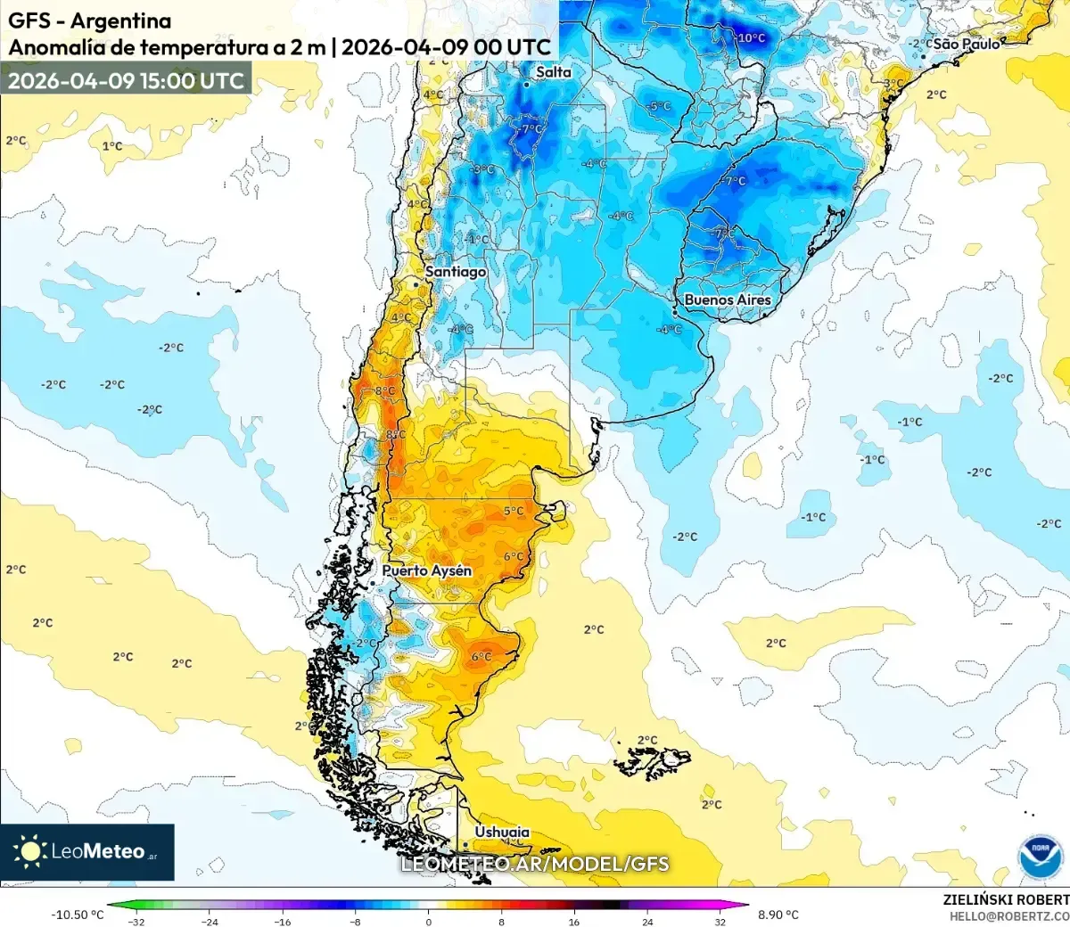 Panorama de pronóstico para el viernes 17 de abril de 2026 (ICON)