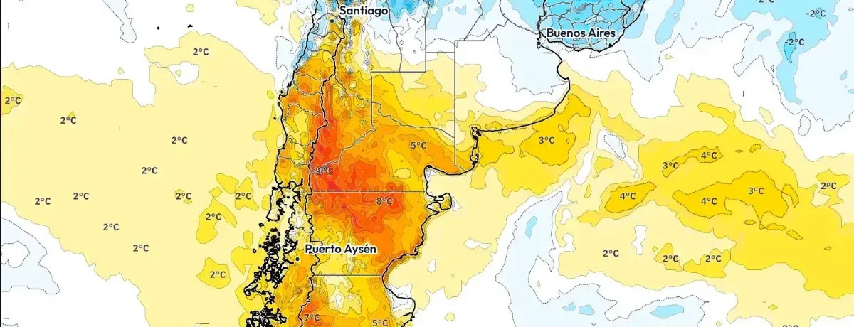 Suave Calor Otoñal en el Centro y Norte Contrasta con el Frío Patagónico — Pronóstico para el Fin de Semana: 10 al 12 de Abril de 2026