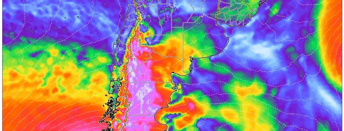 Ráfagas de viento de 140 km/h azotan Argentina el 12 de diciembre de 2025 – Un frente frío extremo trae nieve, calor y lluvias con riesgo de inundaciones