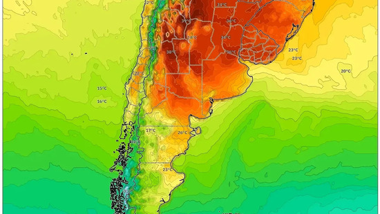 Ola de calor de 40 °C azota el norte mientras vientos de 100 km/h golpean el sur el viernes 19 de diciembre de 2025