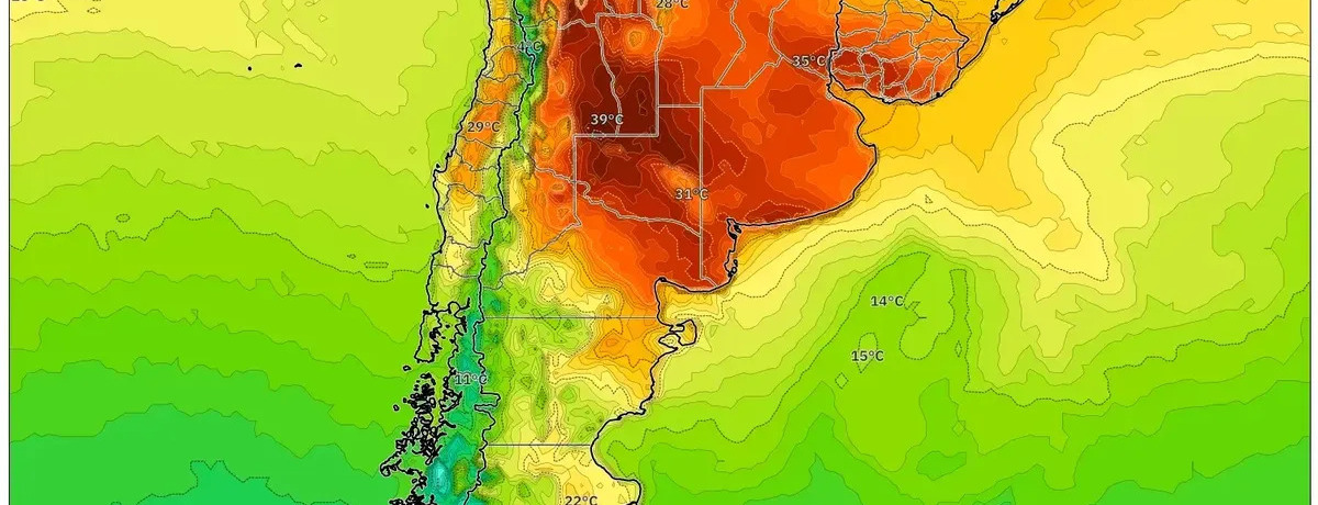 Viernes 26 de diciembre de 2025, Abrasador Calor de 40 °C Afecta al Norte de Argentina