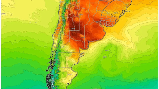Viernes 26 de diciembre de 2025, Abrasador Calor de 40 °C Afecta al Norte de Argentina
