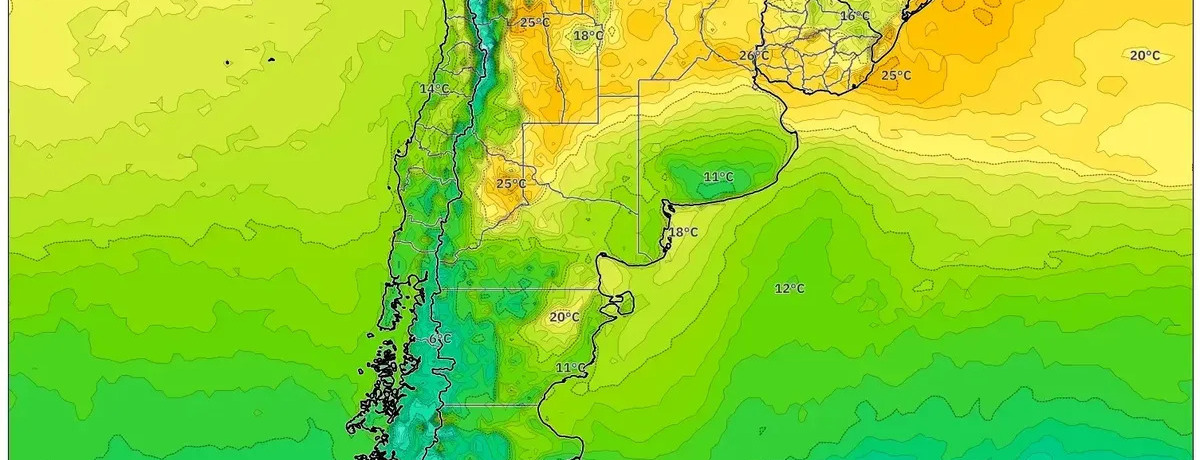 Argentina se asa en una ola de calor récord en Año Nuevo, 1 de enero de 2026 – Temperaturas abrasadoras y tormentas aisladas