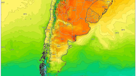 Calor intenso y condiciones secas el 6 de enero de 2026 – Marcado gradiente térmico de sur a norte