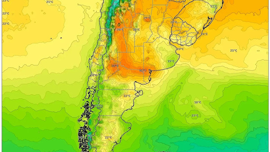 29 de enero de 2026 – Ola de calor abrasadora: picos de 40 °C en Rosario, cielos despejados cubren el centro de Argentina