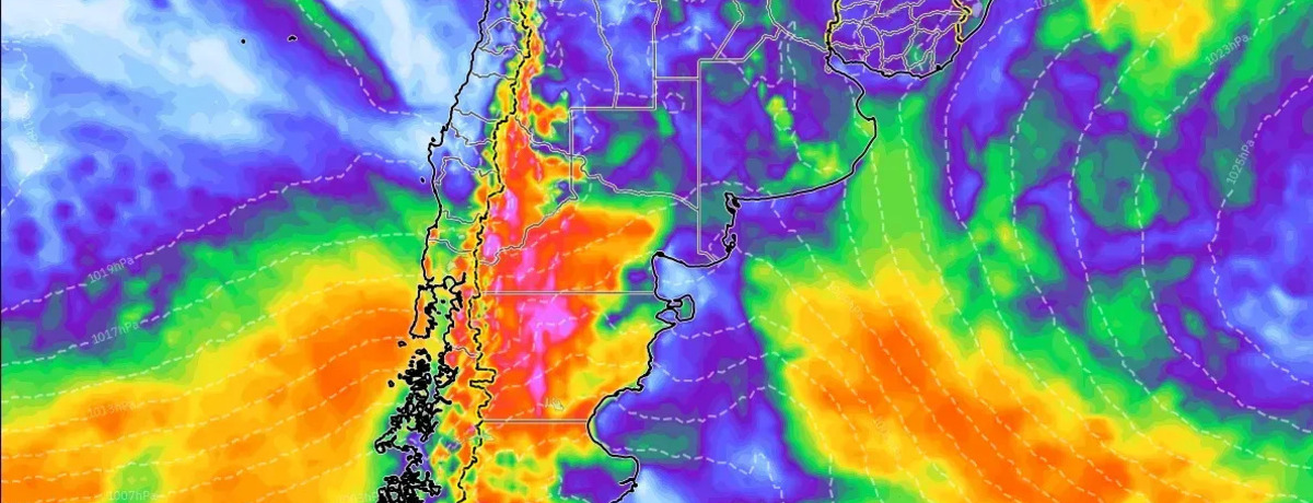 Ráfagas de viento de hasta 74 km/h. El domingo llegan tormentas con mucha lluvia. Puede haber anegamientos.